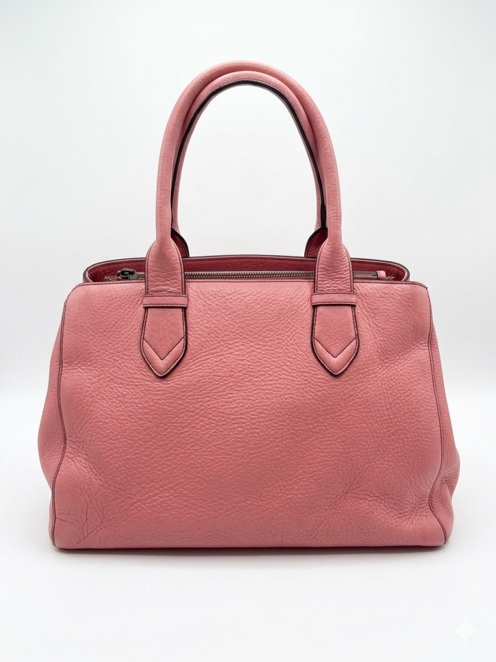 VINTAGE COLE HAAN PINK PEBBLED LEATHER SATCHEL LIKE NEW